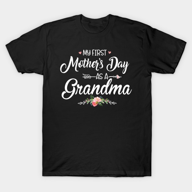 My first Mother's Day as a Grandma New Mom Mothers Day 2024 T-Shirt by Msafi